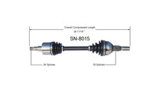 Nuevo eje de transmisión CV para Saturn Vue 2002-07 lado del conductor delantero