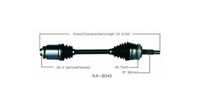 New CV Drive Axle Shaft Fits Tucson 2.7L Kia Sportage 2.7L (FWD) 2005-09 Front P