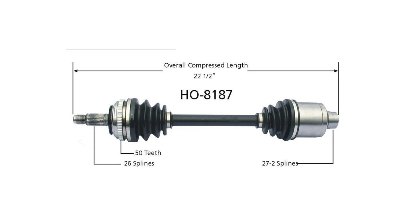 New CV Drive Axle Shaft Fits RSX 2002-06 BASE MODEL! Front Passenger Side