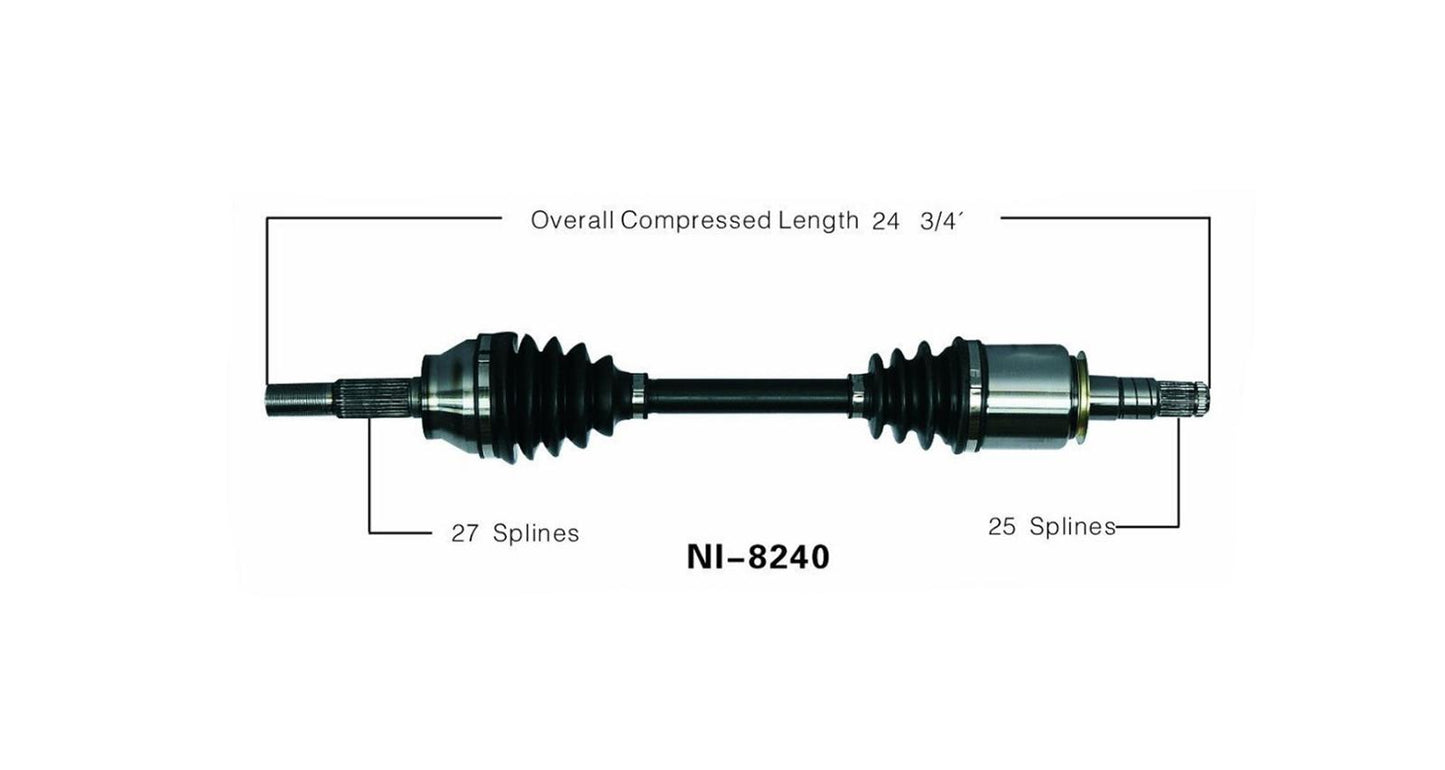New CV Drive Axle Shaft Fits Infiniti FX Series 2003-08 Front Passenger Side