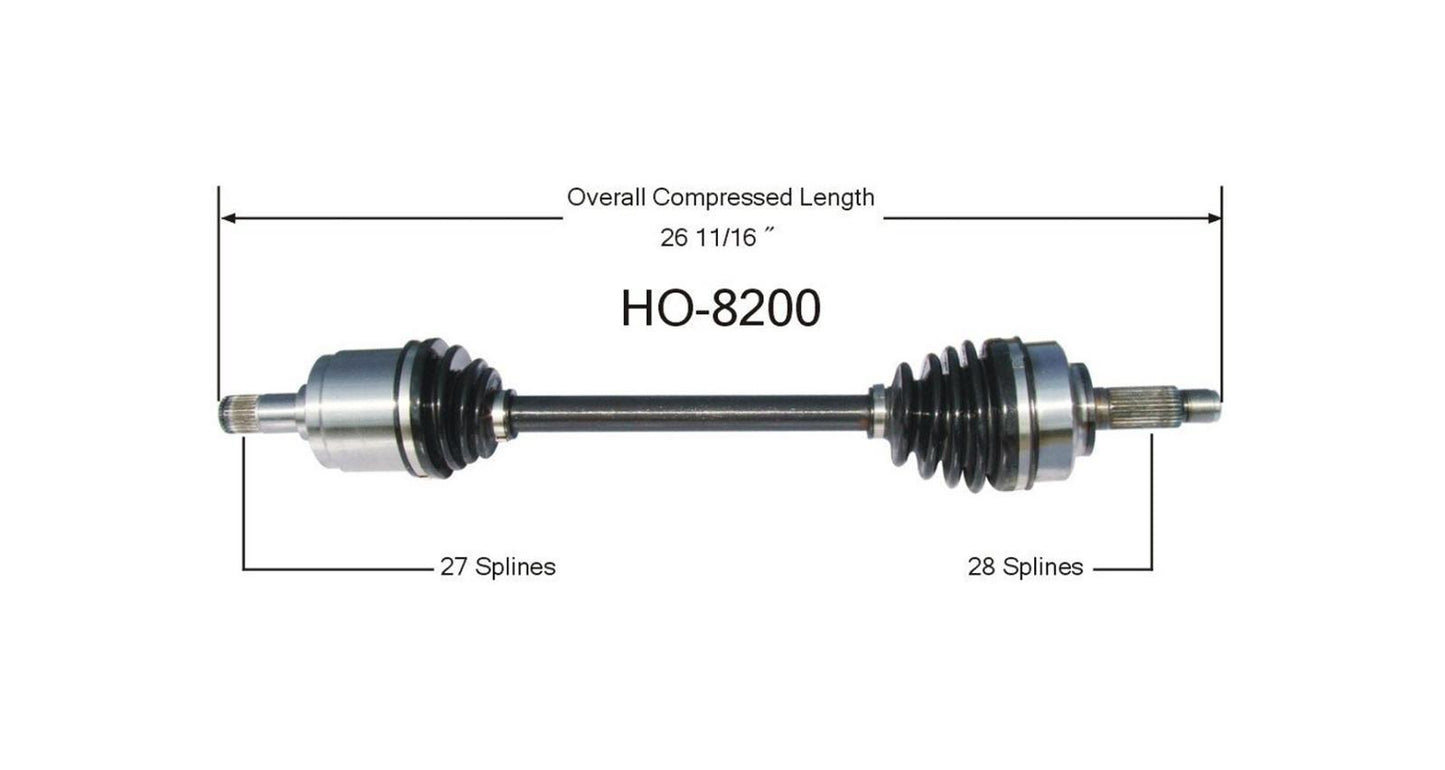 New CV Drive Axle Shaft Fits Honda Element 2003-09 Front Driver Side