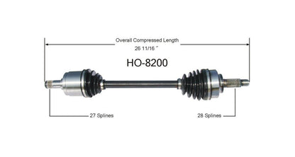 New CV Drive Axle Shaft Fits Honda Element 2003-09 Front Driver Side