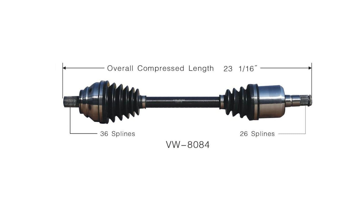 New CV Drive Axle Jetta 05-13 Rabbit 07-08 Passat 06-10 Golf 10-13 Front D/S