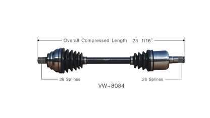 New CV Drive Axle Jetta 05-13 Rabbit 07-08 Passat 06-10 Golf 10-13 Front D/S