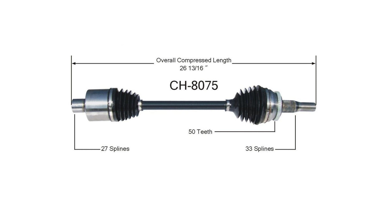 CV Drive Axle Shaft 300M Special 02-04 Front Driver side FWD Call Customer
