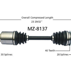 Brand New Driver Side CV Drive Axle Shaft Will Fit Mazda 6 03-04