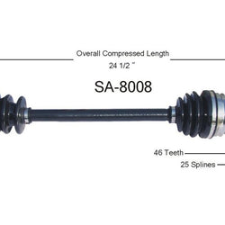 1990-1993 Saab 900 P/S New CV Drive Axle Shaft