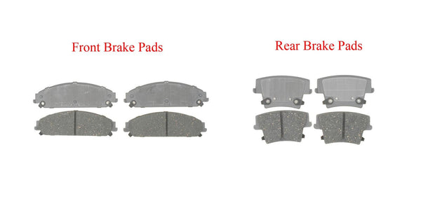 CD1058 CD1057 Ceramic F & R Disc Pad Set Opional Dual Piston Frt Calipers