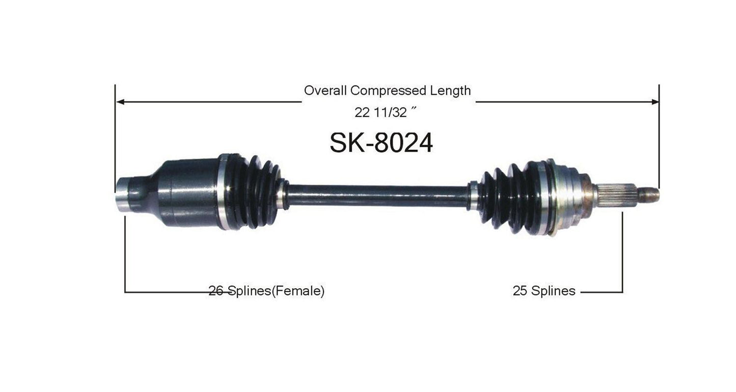 Front Right CV Axle Shaft Fits 02-07 Suzuki Aerio With Manual Transmission