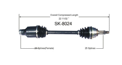 Front Right CV Axle Shaft Fits 02-07 Suzuki Aerio With Manual Transmission