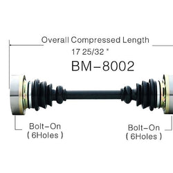 Brand New Cv Axle Shat Will Fit BMW 524 528 533 n535 633 635 L6 M5 M6
