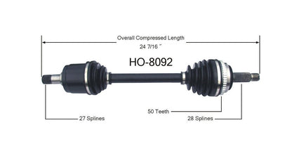 New CV Drive Axle Shaft Fits CL 2.2, 2.3 Honda Accord, Prelude 1990-99 Front P