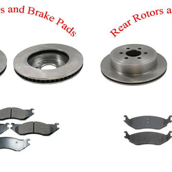 Se adapta a rotores delanteros y traseros Dodge Durango 2003 y almohadillas de cerámica.