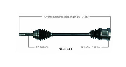 New CV Drive Axle Shaft Fits Infiniti FX Series 3.5L 2003-08 Front Driver Side