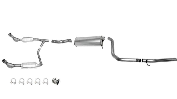 99-00 5.4L Expedition 4x4 Sistema de escape 2 Convertidor catalítico debe verificar información