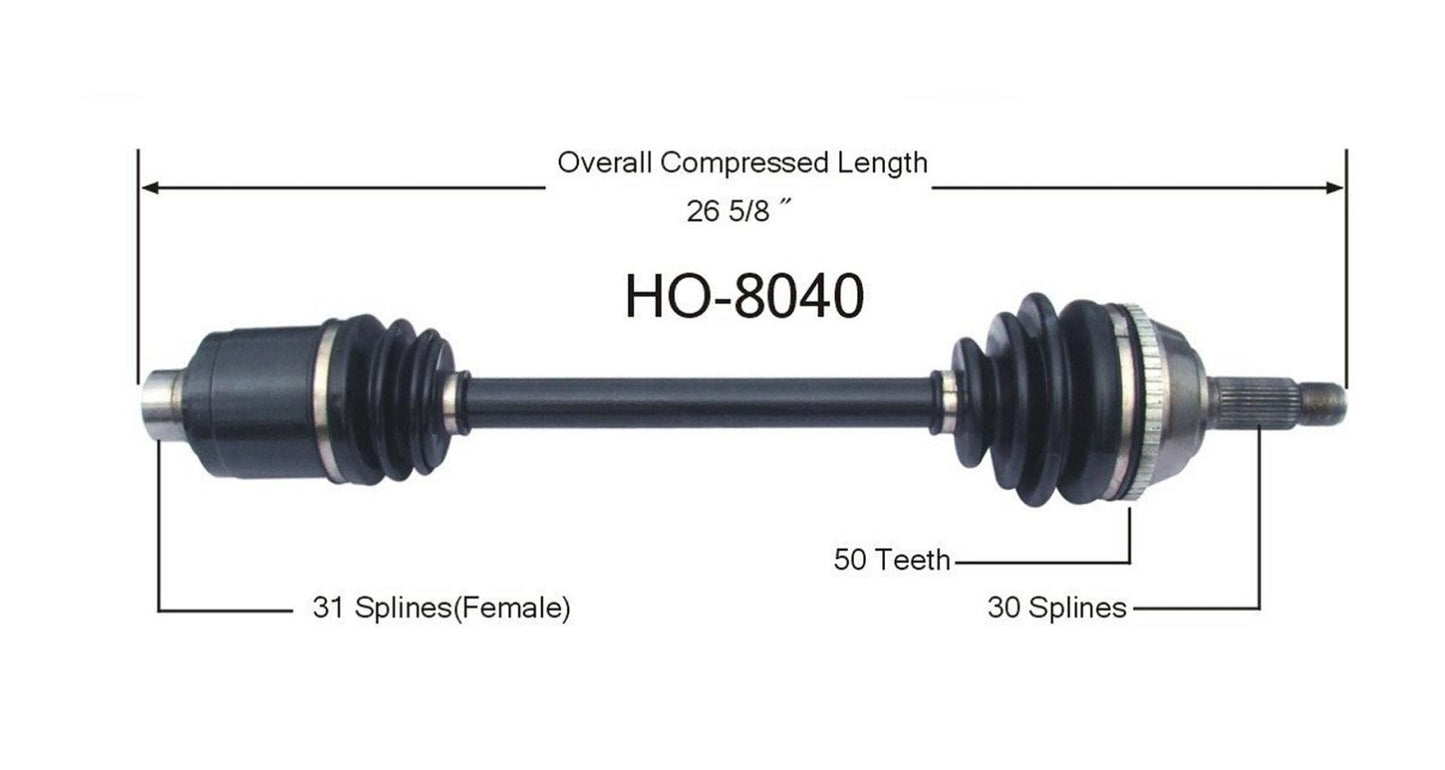 1991-1995 Acura Legend D/S nuevo eje de transmisión CV