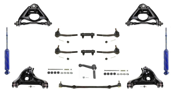 Four (4) Control Arms Center Link Tie Rods for 80-96 Chevrolet Caprice 16PC Kit
