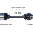 New CV Drive Axle Shaft Fits Mercury Capri (Turbo) 1991-1994 Front Passenger