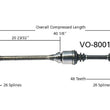 Eje CV del lado del pasajero 100% nuevo para Volvo 850 94-97 con transmisión automática