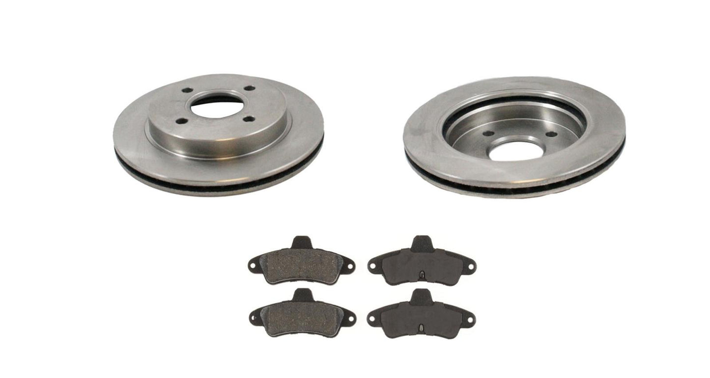 Se adapta a rotores y pastillas de freno trasero Mercury Cougar 1999-2001, 3 piezas