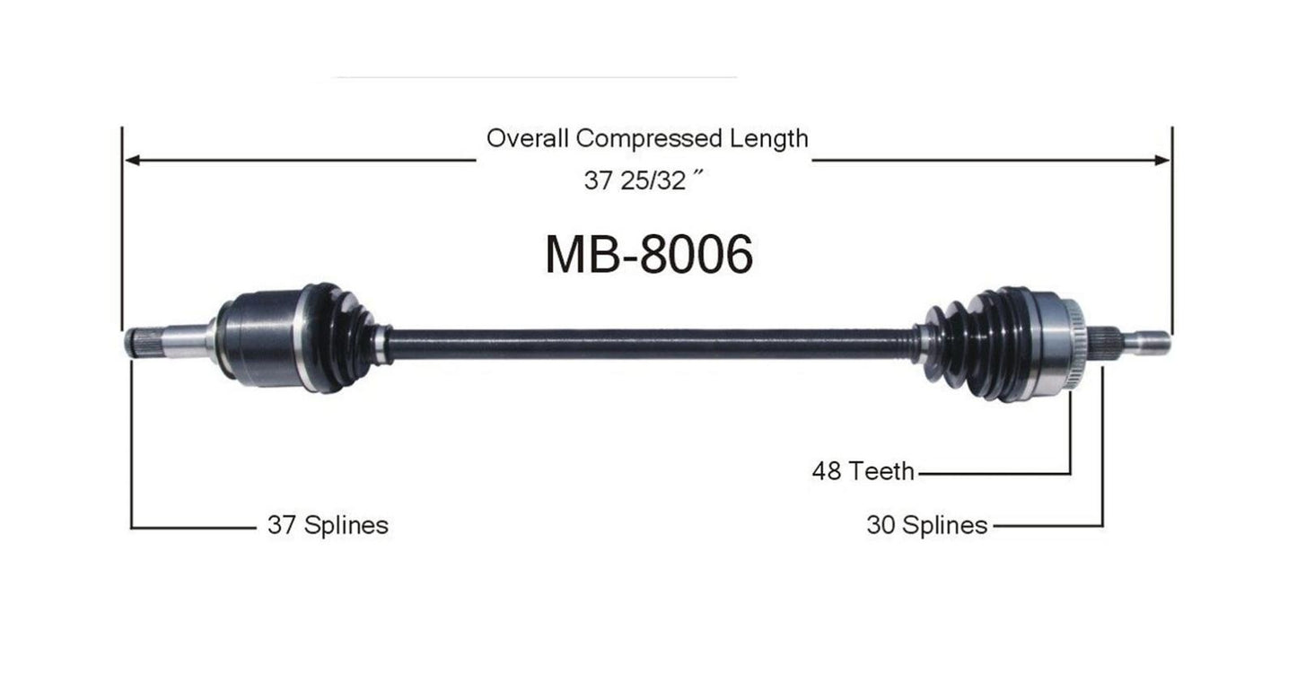 Fits Mercedes Benz CV Drive Axle Shaft  Premium Quality