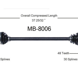 Mercedes Benz CV Drive Axle Shaft Brand New Premium Quality