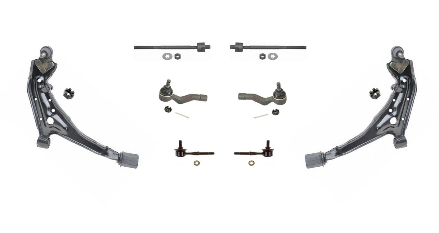 Para 89-94 Maxima brazos de control inferiores y rótulas, bujes de tirantes, kit de 8 piezas