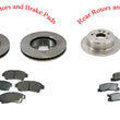 Fits 1992-1999 Toyota Camry 4 Cly F & R Brake Rotors and Ceramic Pads