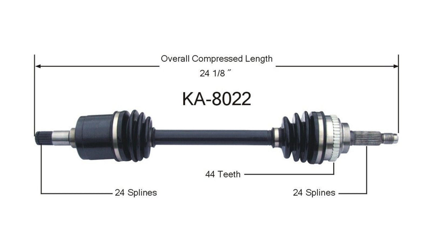 ¡¡¡Nuevo eje Cv compatible con KIA Rio 01-05 con transmisión automática del lado del conductor SOLAMENTE!!!