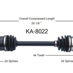 Brand New Cv Axle FIts KIA Rio 01-05 Driver Side Automatic Transmission ONLY!!!