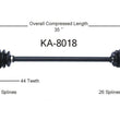 Nuevo eje Cv compatible con Kia Rio 01-05 lado del pasajero ¡TRANSMISIÓN MANUAL SOLAMENTE!