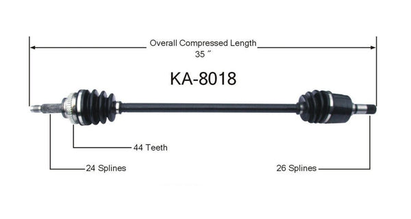Nuevo eje Cv compatible con Kia Rio 01-05 lado del pasajero ¡TRANSMISIÓN MANUAL SOLAMENTE!