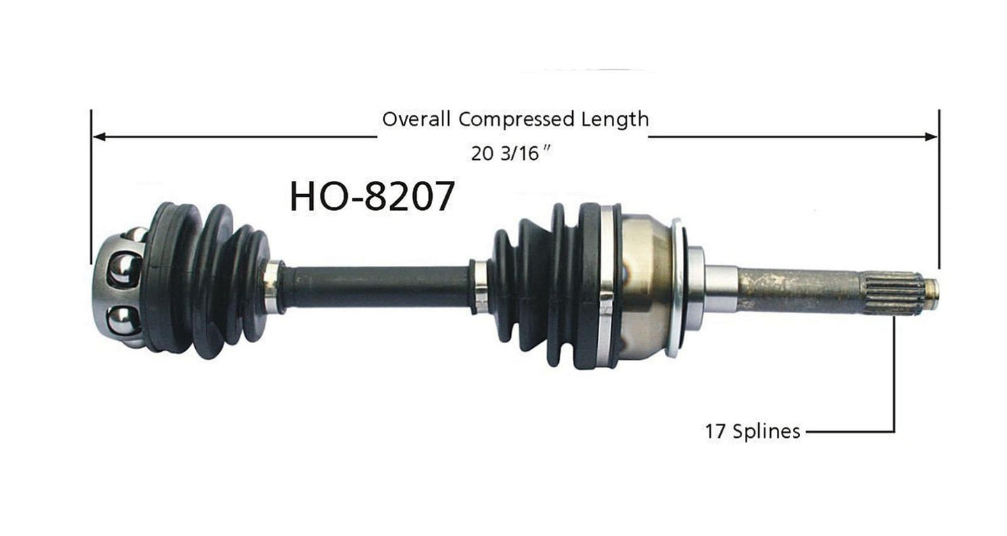 Nuevo eje de transmisión CV para SLX Trooper 1995-02 delantero D/P sin junta IB 4WD