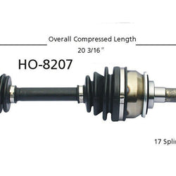 New CV Drive Axle Shaft Fits SLX Trooper 1995-02 Front D/P Without IB Joint 4WD