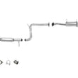 1991-1995 Ford Escort 1.8L Tracer LTS 1.8L DOHC Engine Muffler Exhaust System