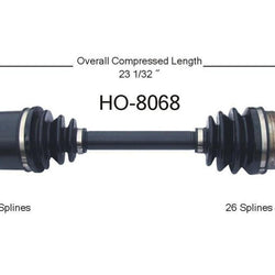New CV Drive Axle Shaft Fits Acura Integra 1986-89 Front D