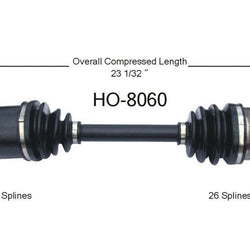 New CV Drive Axle Shaft Fits Acura Integra 1986-89 Front Passenger Side