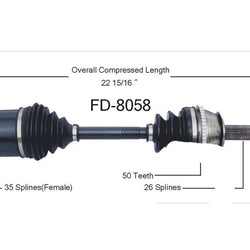 Front Driver Side CV Axle Fits Windstar 99-03