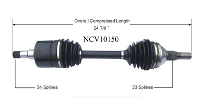 Brand New Front Passenger Side CV Axle Buick Oldsmobile Cadillac Pontiac