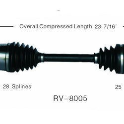 Brand New CV Joint Half Shaft Fits FREELANDER 02-05 Passengers Side RV-8005