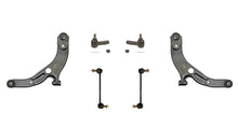(2) Lower Control Arm w/ Ball Joints & Tie Rods 6Pc Kit For Mazda Protege 99-00