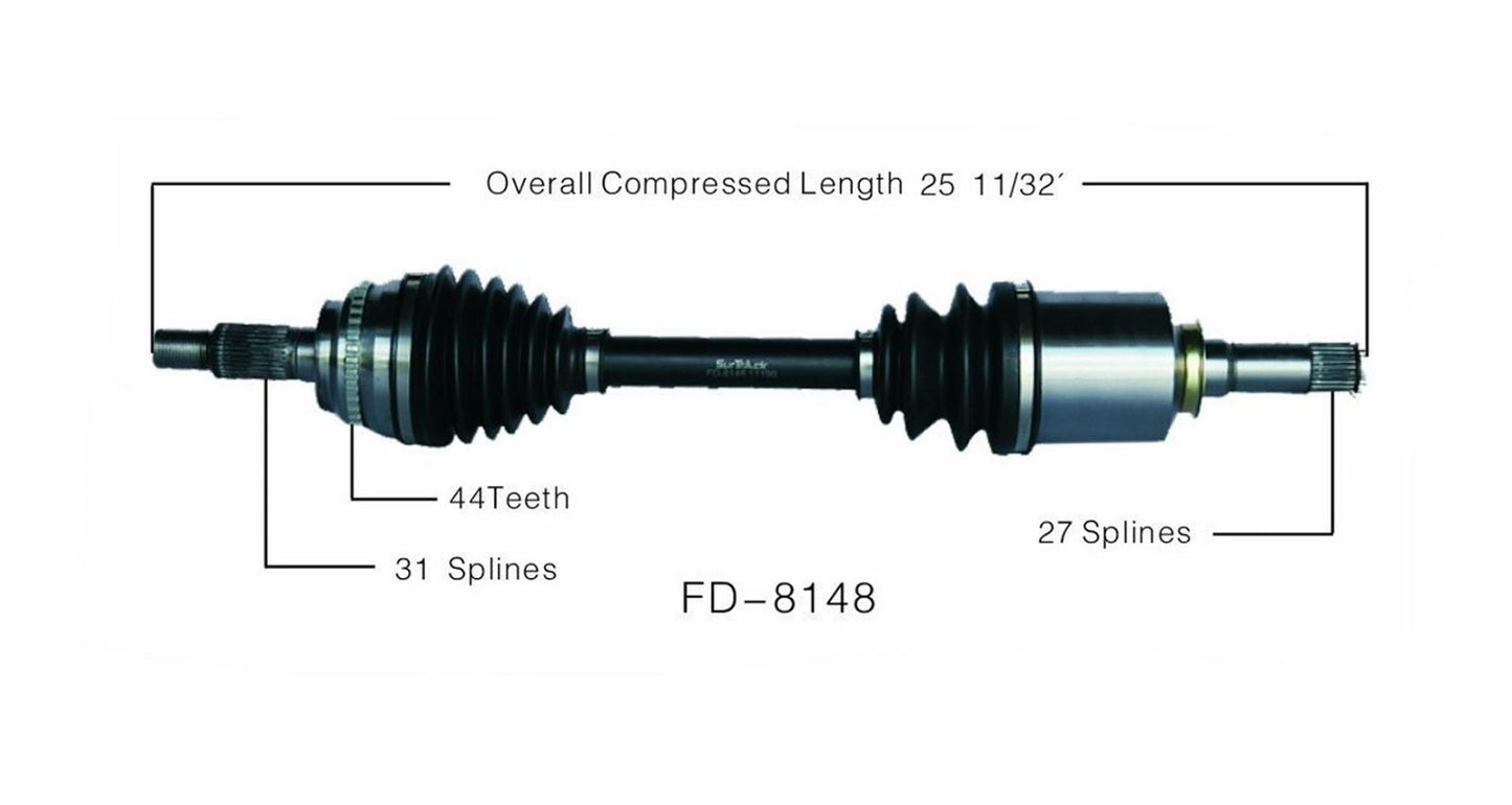 Nuevo eje de transmisión CV para Ford Edge Lincoln MKX [AWD y FWD] 2007-14 delantero D
