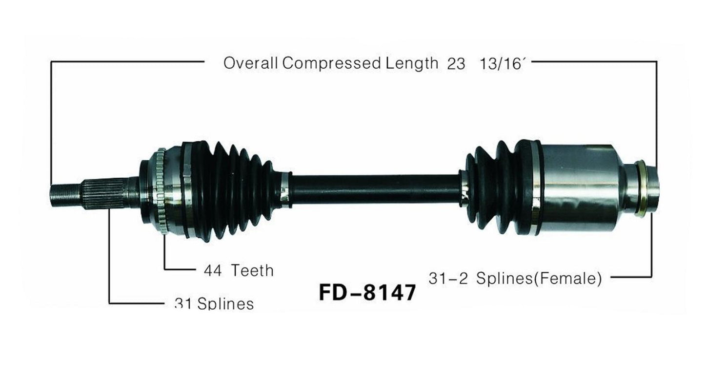 New CV Drive Axle Shaft Fits Edge AWD MKX AWD 07-13 CX-7 AWD 2007-11 Front P
