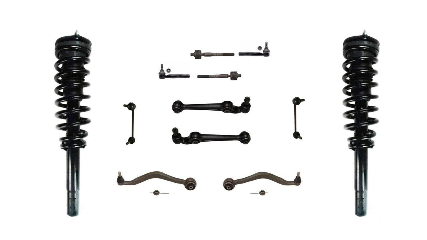 Para Ford 10-12 Fusion V6 3.0L puntal de resorte delantero y brazos de control de montaje 12 piezas