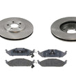 Quality Brand (2) 5361 Front Disc Brake Rotor With CD650 Ceramic Pads