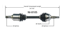 Eje de transmisión CV 100% nuevo para Maxima 02-03 transmisión delantera D/SW/manual.
