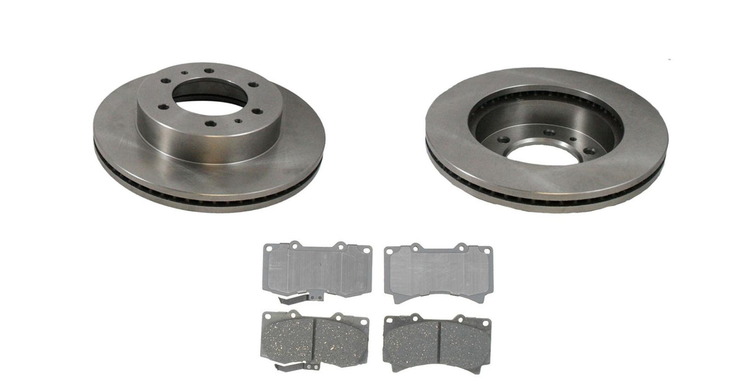 Fits 2006-2010 Hummer H3 H3T 06-10 Front Brake Rotors & Front Ceramic Pads