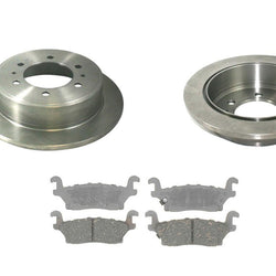 Fits For 2006-2010 Hummer H3 & H3T Rear Brake Rotors & Ceramic Pads