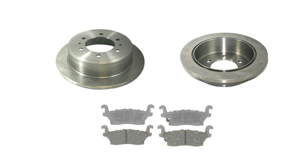 Fits For 2006-2010 Hummer H3 & H3T Rear Brake Rotors & Ceramic Pads