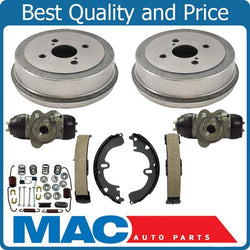 Rear Brake Drums Shoes Spring Kit Wheel Cylinder For Corolla 1994-2002 Non-ABS
